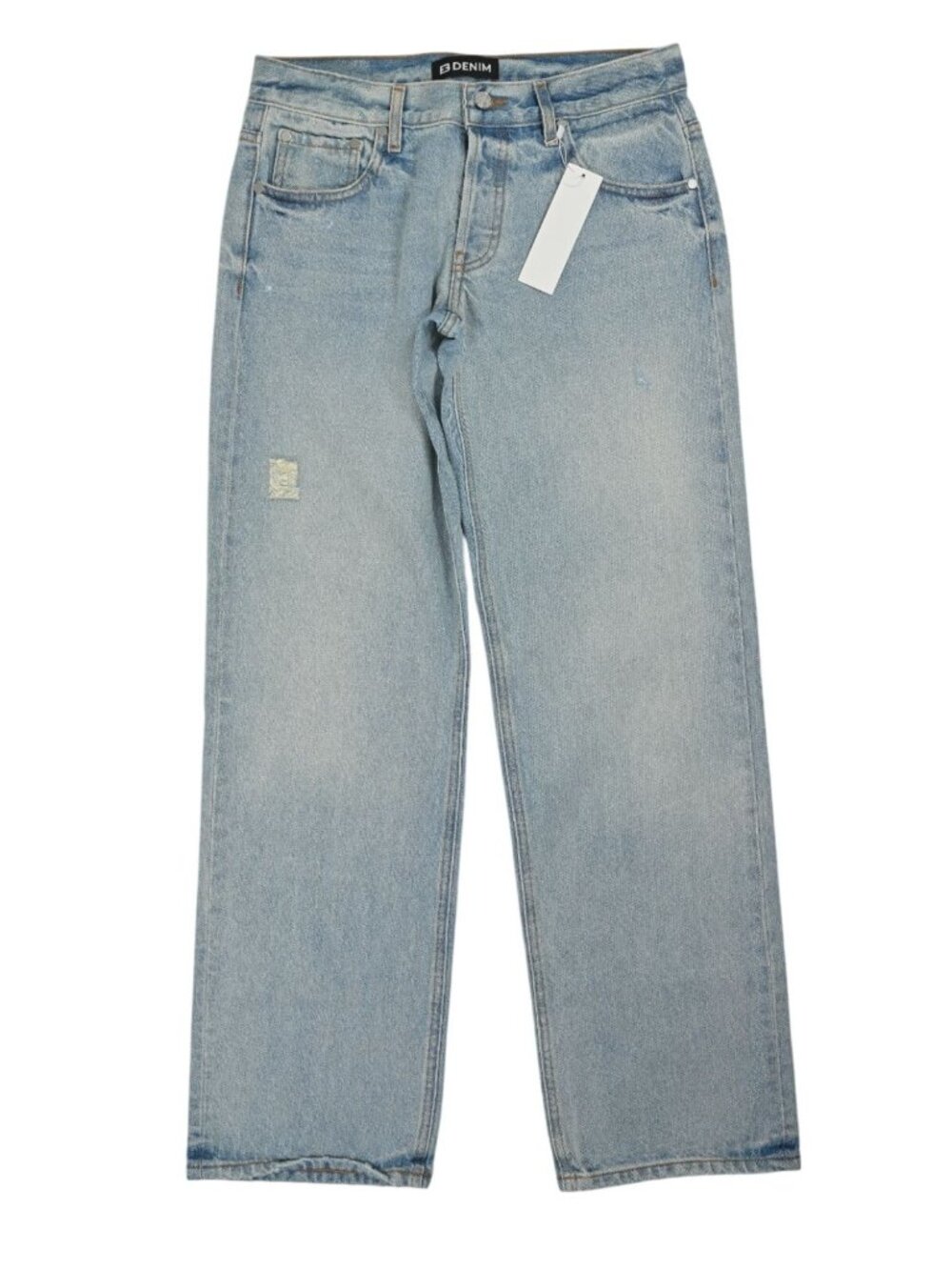 EB Denim Low Rise Baggy Jeans in Blue